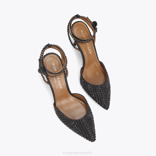 Kurt Geiger mujer London Bond 90 tobillo cerca del dedo del pie 2LPR342 | calzados negro